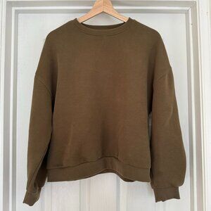 Banana Republic Scuba Sweatshirt Army Green Size M